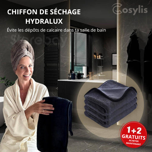 Hydralux - Chiffons pour sécher  -  1 + 2 GRATUITS