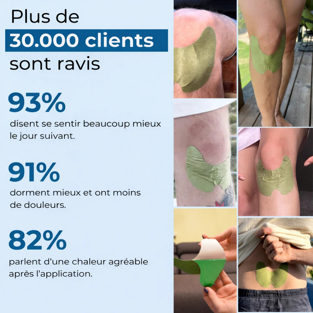 Bandes chauffantes à base de plantes par 5