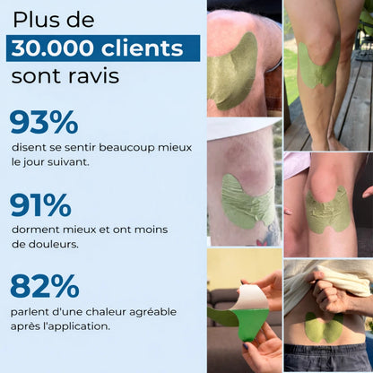 Bandes chauffantes à base de plantes par 5