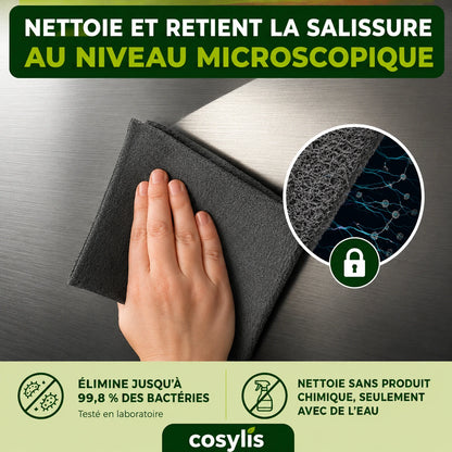 Lot de 5 Lavettes Microfibre Sanstrace™