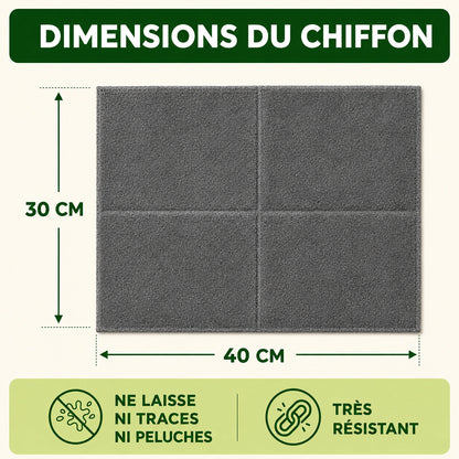 Lot de 5 Lavettes Microfibre Sanstrace™