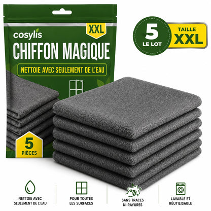 Lot de 5 Lavettes Microfibre Sanstrace™