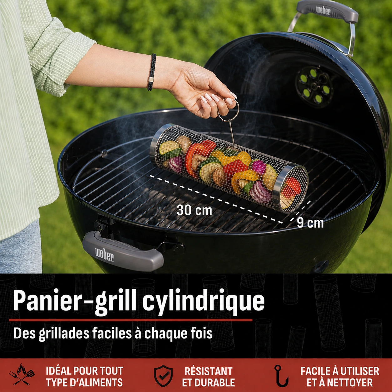 Panier à griller – Qualité supérieure, toujours parfaitement grillé