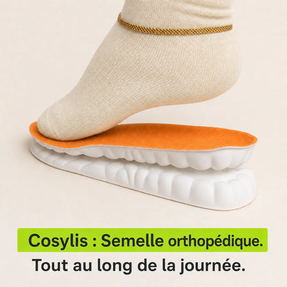 Semelles orthopédiques pour soulager les douleurs au talon et la fasciite plantaire.