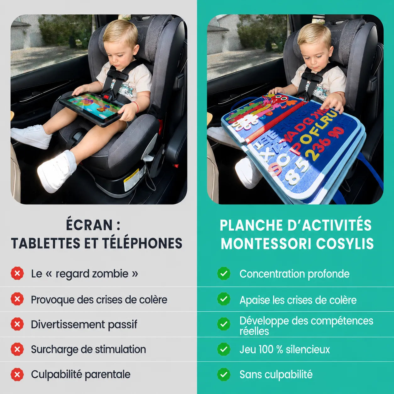 Tableau d'activités Montessori Cosylis™