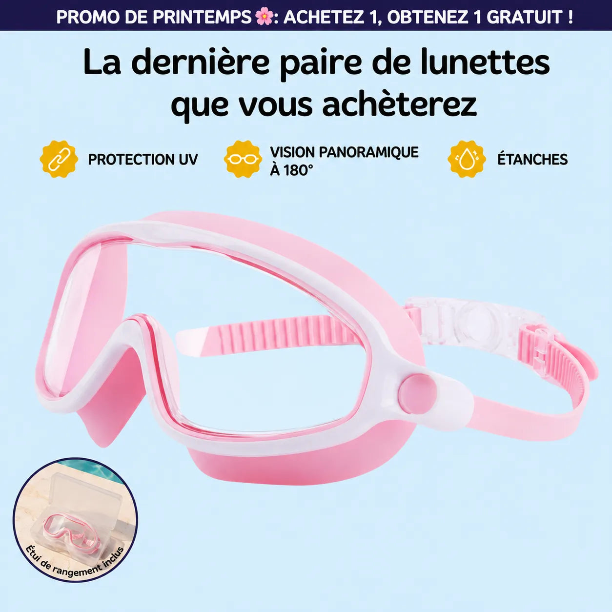 Lunettes de natation à clipser Cosylis™