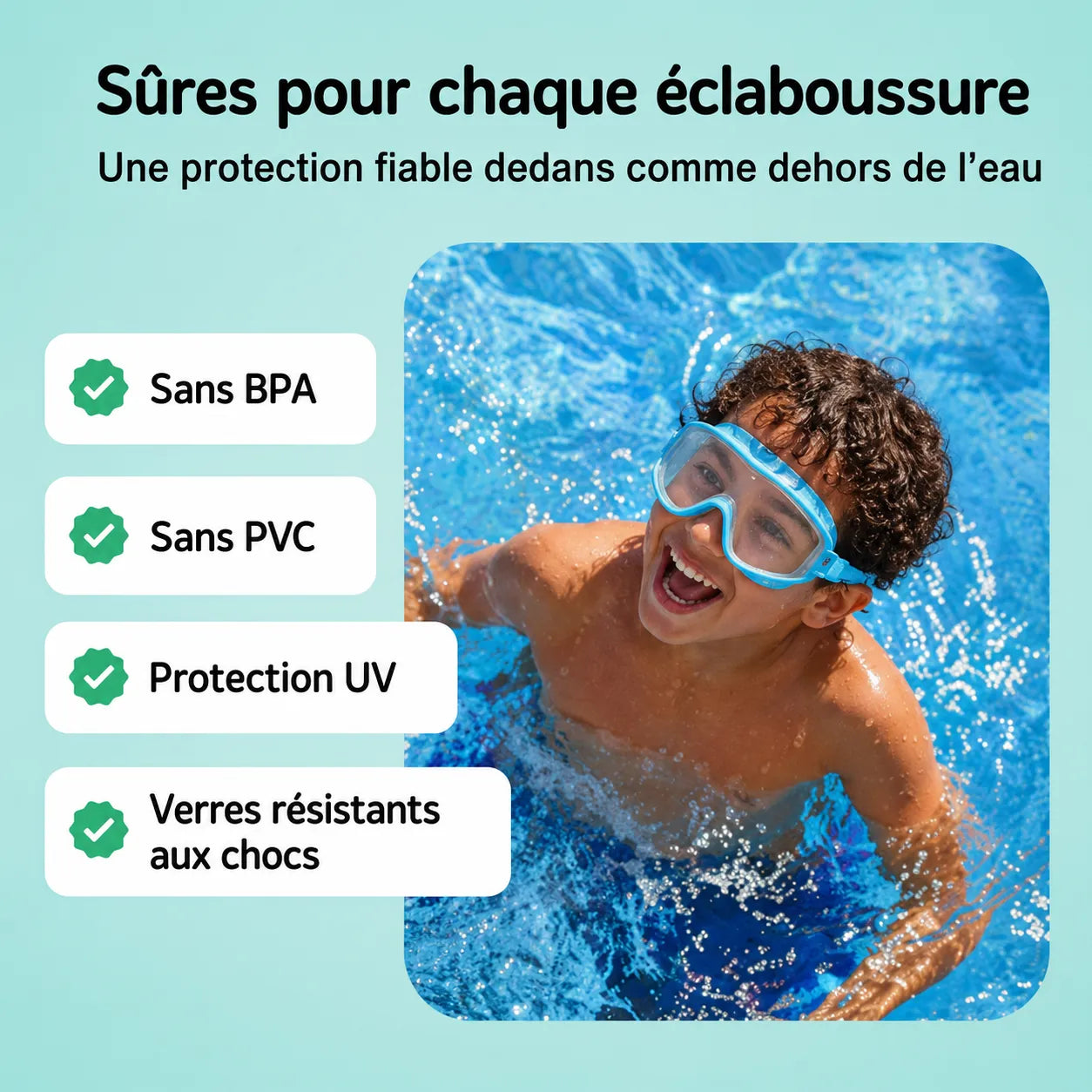 Lunettes de natation à clipser Cosylis™
