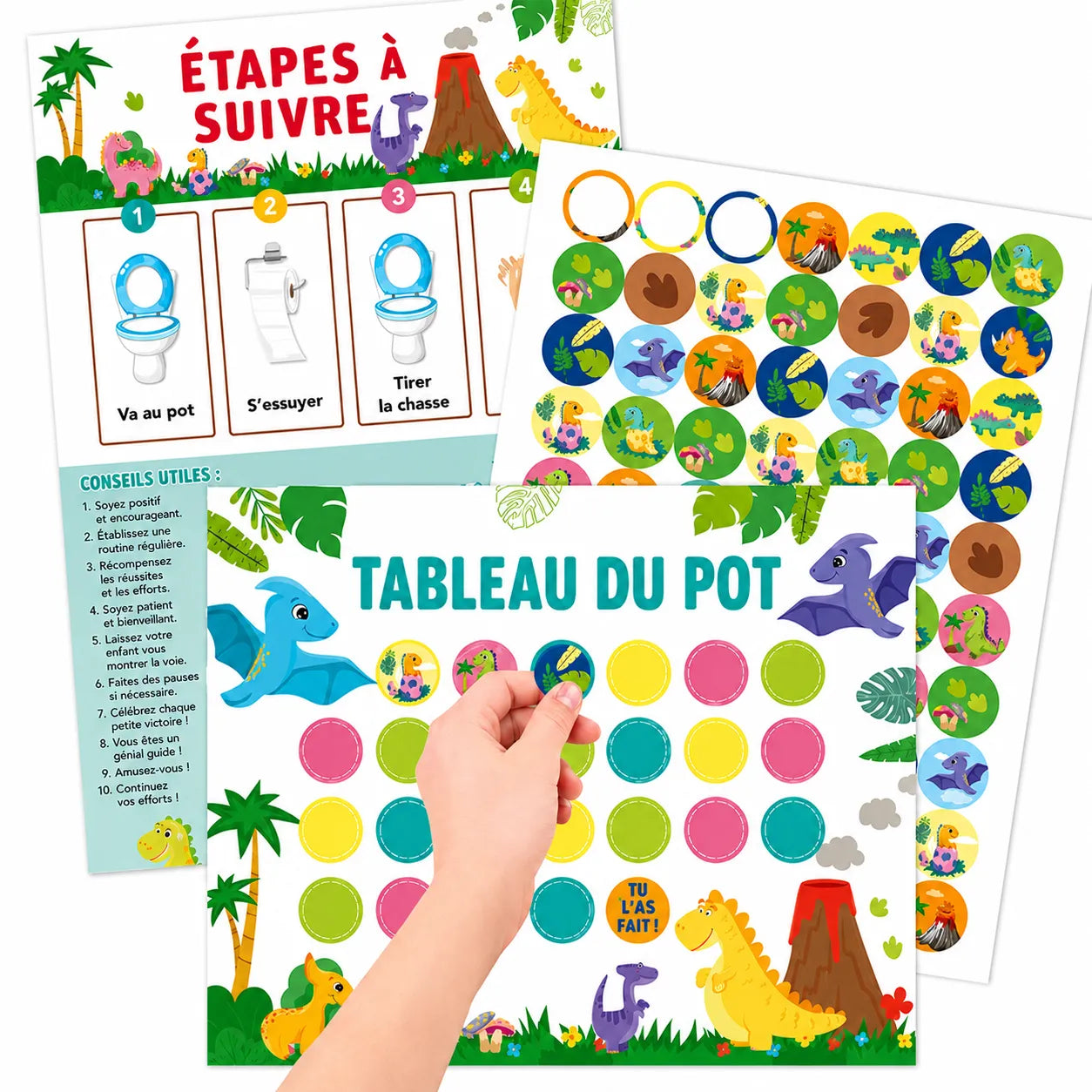 Tableau de récompenses et autocollants